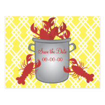 Lobster Dinner Save the Date postcards