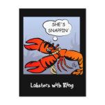 Lobsters with Bling Postcard