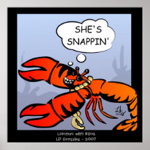 Lobsters with Bling Poster