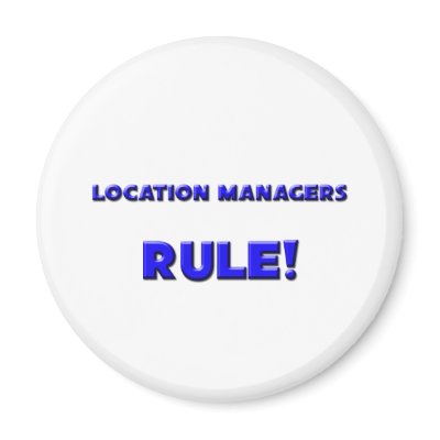 Location Managers Rule! Fridge Magnet by professions