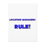 Location Managers Rule! postcards