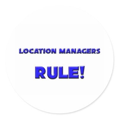 Location Managers Rule! Sticker by professions