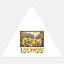 Locavore Slow Food Triangle Sticker