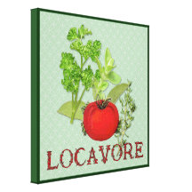 Locavore Stretched Canvas Print