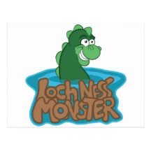 Loch Ness Monster Cartoon Post Cards