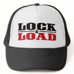 Lock and Load - Black and Red Hat