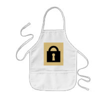 Lock. Top Secret or Confidential Icon. Aprons
