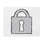 Lock. Top Secret or Confidential Icon. Custom flyers