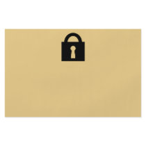 Lock. Top Secret or Confidential Icon. Personalised Flyer