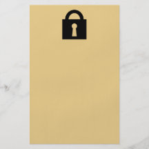 Lock. Top Secret or Confidential Icon. Personalized Flyer