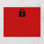 Lock. Top Secret or Confidential Icon. Full Colour Flyer