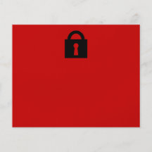 Lock. Top Secret or Confidential Icon. Full Colour Flyer