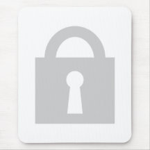 Lock. Top Secret or Confidential Icon. Mouse Mat