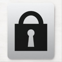 Lock. Top Secret or Confidential Icon. Mousemats
