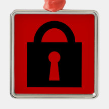 Lock. Top Secret or Confidential Icon. Ornament