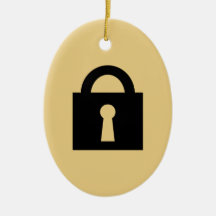 Lock. Top Secret or Confidential Icon. Ornament