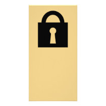 Lock. Top Secret or Confidential Icon. Photo Greeting Card