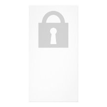 Lock. Top Secret or Confidential Icon. Photo Greeting Card