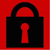 Lock. Top Secret or Confidential Icon. Cut Out