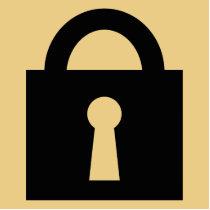 Lock. Top Secret or Confidential Icon. Photo Cut Outs