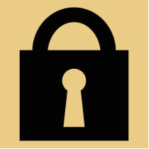 Lock. Top Secret or Confidential Icon. Photo Cutout