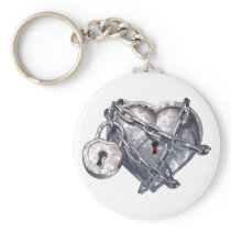 Locked Heart Keychains