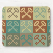 Locks and Keys Pop Art Mouse Mat