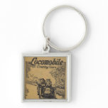 Locomobile 1910 vintage advertisement key chain