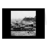 Locomot of the U.S. Military Railroad, VA 1865 Card