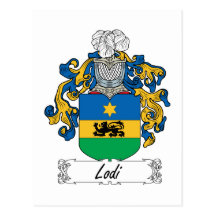 Lodi Family Crest Post Card