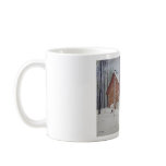 Log Cabin in Winter Maine-mug