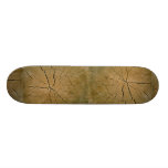 Log, cross-section skate deck