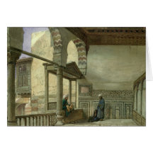 Loggia of Memlook Radnau Bey's House, Cairo Card