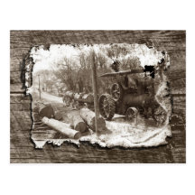 Logging Postcard