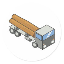 Logging truck stickers