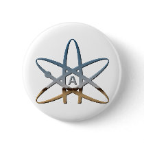 Logidea atheist atomic symbol pin