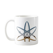 Logidea atheist atomic symbol coffee mugs