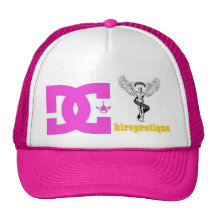 logo dc rose casquette de camionneur