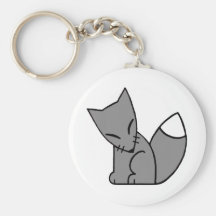 Logo Fox (grey) Keychain