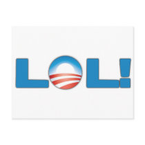 LOL Anti Obama Post Card