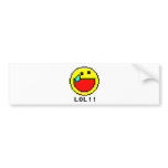 LOL!! Emoticon bumper stickers