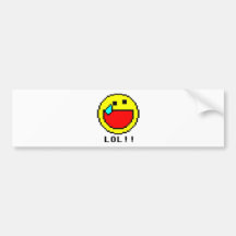 LOL!! Emoticon Bumper Sticker