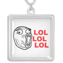 lol face meme humour rofl omg omfg pendant