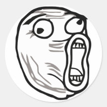 lol face meme humour rofl omg omfg round stickers