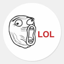 LOL Laugh Out Loud Rage Face Meme Stickers