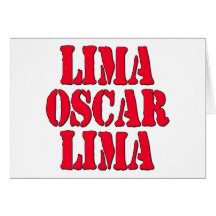 LOL Lima Oscar Lima Laugh Out Loud Cards