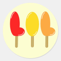 lol lolly Ices Round Sticker