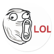LOL ROUND STICKER