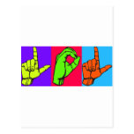LOL Warhol ASL Sign Language Design #2 Post Cards