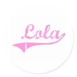Lola Classic Style Name stickers
